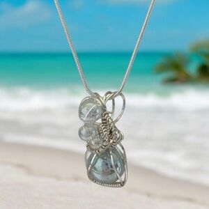 Tiny Bubbles vintage marble pendant